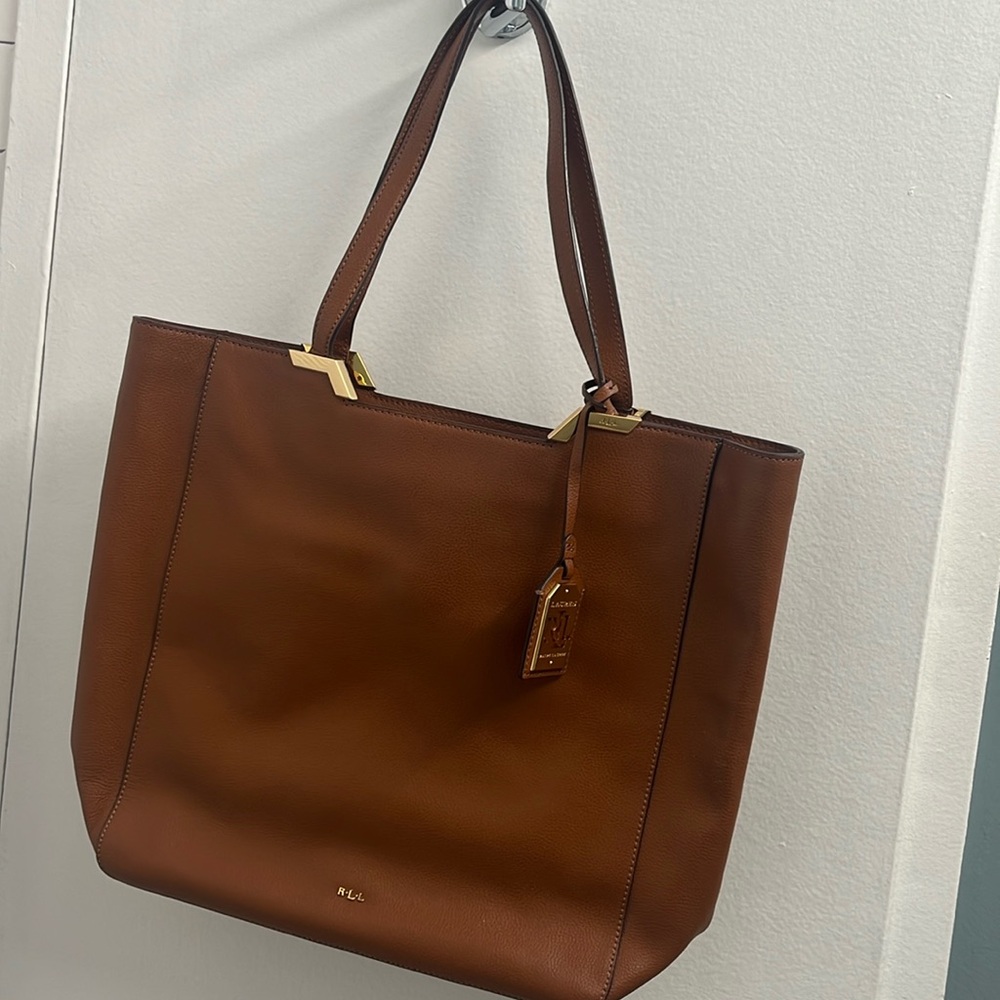Ralph Lauren leather tote bag in excellent condition